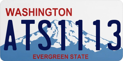 WA license plate ATS1113