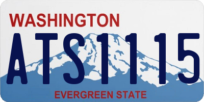 WA license plate ATS1115