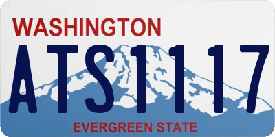 WA license plate ATS1117
