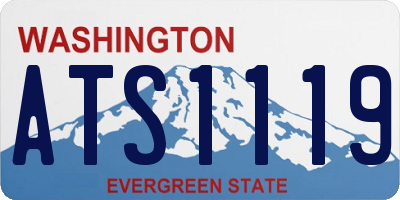 WA license plate ATS1119