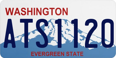 WA license plate ATS1120