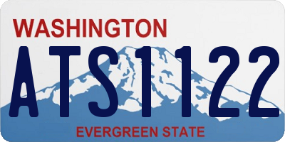 WA license plate ATS1122