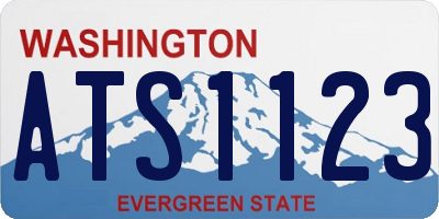 WA license plate ATS1123