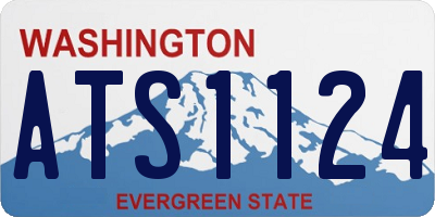 WA license plate ATS1124