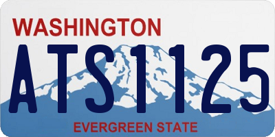 WA license plate ATS1125