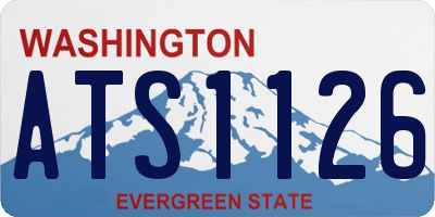 WA license plate ATS1126