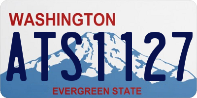 WA license plate ATS1127