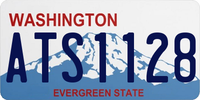 WA license plate ATS1128