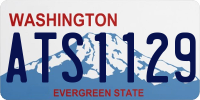 WA license plate ATS1129