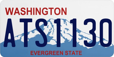 WA license plate ATS1130