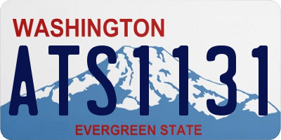 WA license plate ATS1131