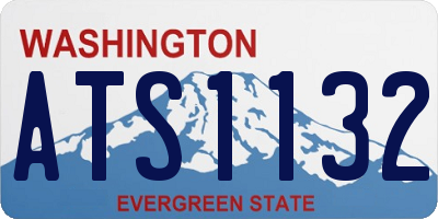 WA license plate ATS1132