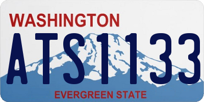 WA license plate ATS1133
