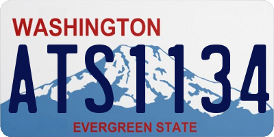 WA license plate ATS1134
