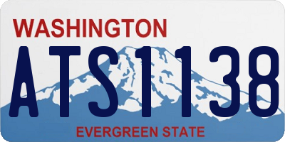 WA license plate ATS1138