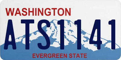WA license plate ATS1141