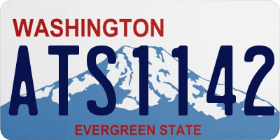 WA license plate ATS1142