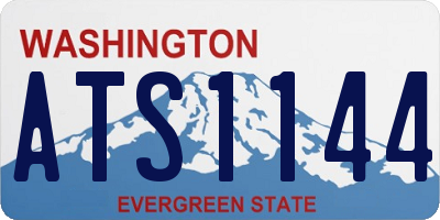 WA license plate ATS1144