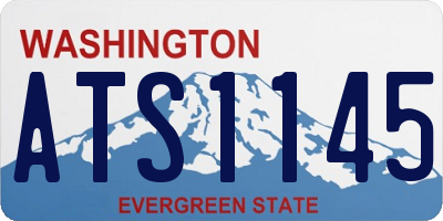 WA license plate ATS1145