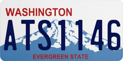 WA license plate ATS1146