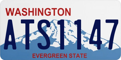 WA license plate ATS1147