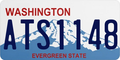 WA license plate ATS1148