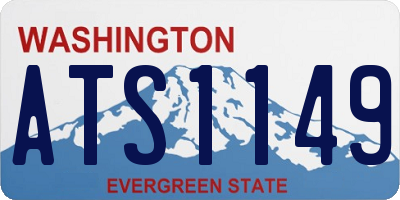 WA license plate ATS1149