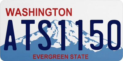 WA license plate ATS1150