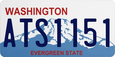 WA license plate ATS1151