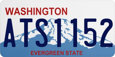 WA license plate ATS1152