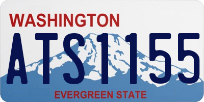 WA license plate ATS1155
