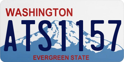 WA license plate ATS1157