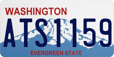 WA license plate ATS1159