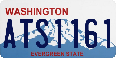 WA license plate ATS1161