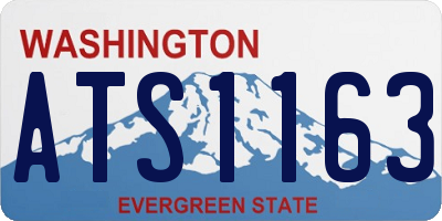 WA license plate ATS1163
