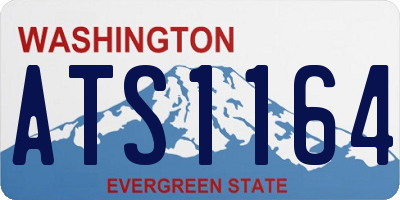 WA license plate ATS1164