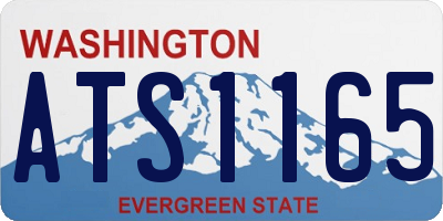 WA license plate ATS1165
