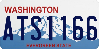 WA license plate ATS1166
