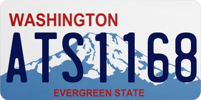 WA license plate ATS1168
