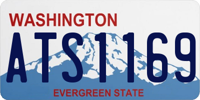 WA license plate ATS1169