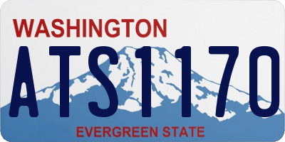 WA license plate ATS1170