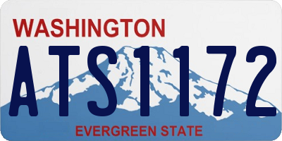 WA license plate ATS1172