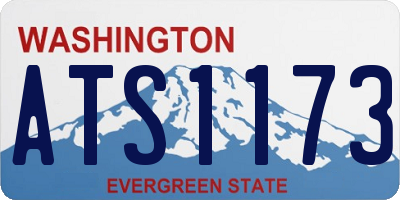 WA license plate ATS1173