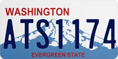WA license plate ATS1174