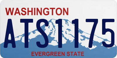 WA license plate ATS1175