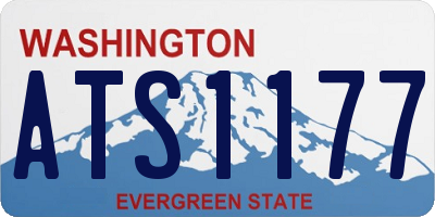 WA license plate ATS1177