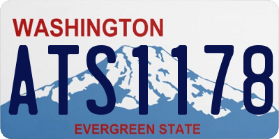 WA license plate ATS1178