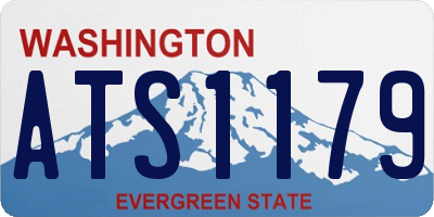 WA license plate ATS1179