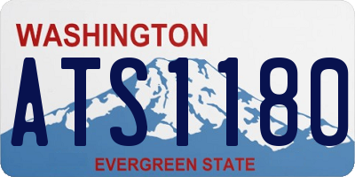 WA license plate ATS1180