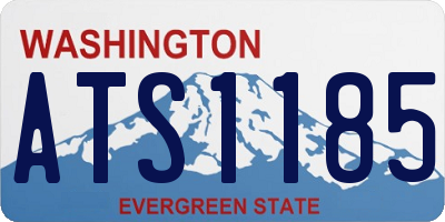 WA license plate ATS1185